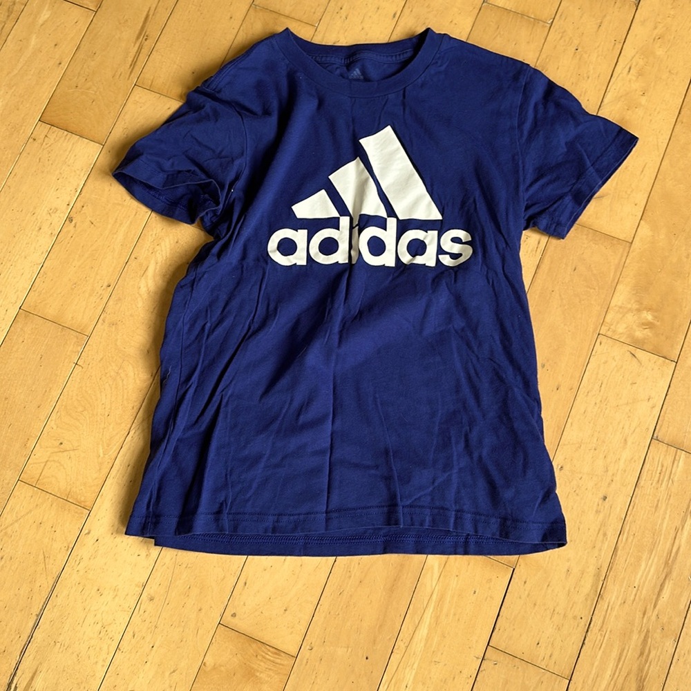 Blue Adidas shirt